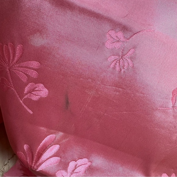 Vintage Dynasty for Lord & Taylor Kimono Jacket✨Pink Satin Brocade✨Cool history - Picture 10 of 17